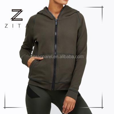 China Wholesale Antibacterial Women's Fitness Activewear Customs Officers Training Tracksuit Sports Hoodie Jacket for sale