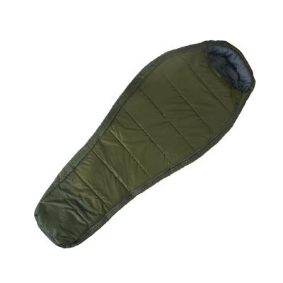 China Warm Foldable Waterproof Mummy Thermal Army Green Lengthen Mummy Sleeping Bag For Outdoor Hiking for sale