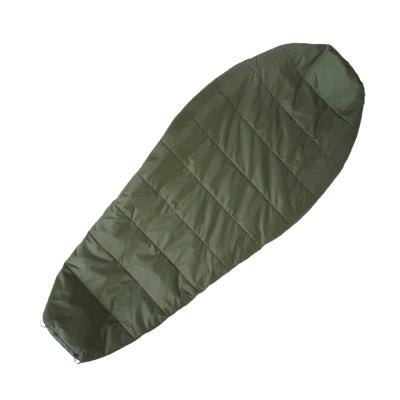 China Urltra-Light Solid Color Easy Storage Wear-Resistance Army Green Mummy Lengthen Mummy Sleeping Bag For Camping for sale