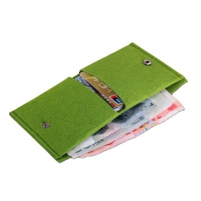 China Other Best Selling Custom Small Felt Clutch Wallet Felt Mini Coin Purse Universal for sale