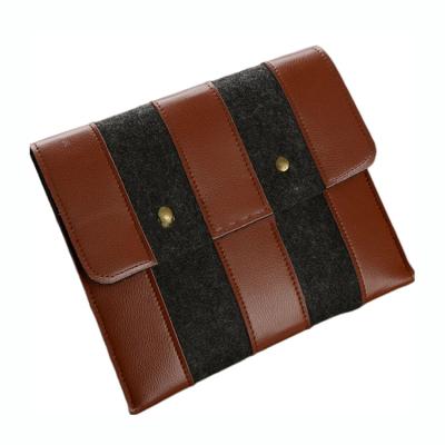 China High Quality Business Gift Felt Laptop Bag For Women Leather Lined Laptop Bag Felt Laptop Sleeve for sale