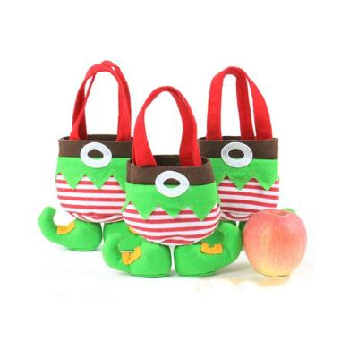 China Popular Christmas Gift Kids Wedding Elf Santa Style Lovely Xmas Treat Bag Holiday New Year Christmas Decorations Felt Gift Candy Bags for sale