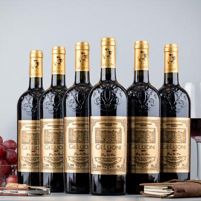 China Beverage wholesale 350ml 750ml wine bottle luxury glass Burgundy Champagne bottle custom empty glass wine bottle with cork for sale