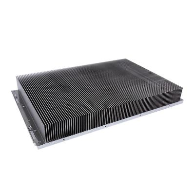 China Customizable Aluminum Heatsink With Black Anodizing And Adjustable Fin Height for sale