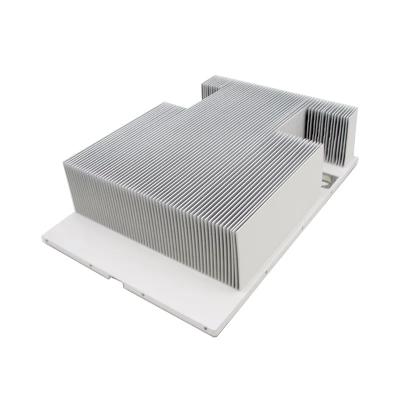 China 1-10mm Base Customizable Skived Fin Heat Sink Square Anodizing for sale