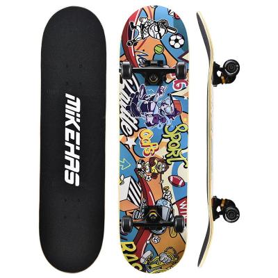 China High Quality 7 Layers Adult Chinese Maple Skateboard Double Rocker Professional Skateboard Skateboard Sports Complete Skateboard for sale