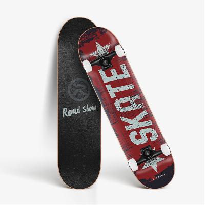 China Factory direct sales 95A PU wheel 31x8 inch trucks youth skateboard custom profesional skateboard for sale