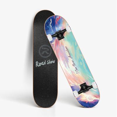 China Hot Selling Youth 7 Layers Maple Deck Northeast White Skateboard For Adults Custom Skateboard for sale