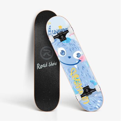 China Professional Youth 95A Series PU Wheel 31x8 Inch Dance Skateboard Natural Maple Skateboard Wood Board for sale