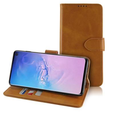 China High Thin Leather Protective Flip Wallet Case For Samsung Galaxy S10 Case for sale