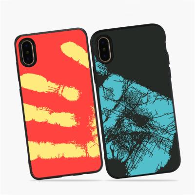 China Color Changing Magical Color Changing Thermal Sensor Phone Case For iPhone XS for sale