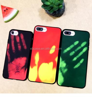 China Thermal Sensor Color Changing Thermal Sensor Fading Color Changing Fluorescent Phone Back Cover Case For iPhone 7 for sale