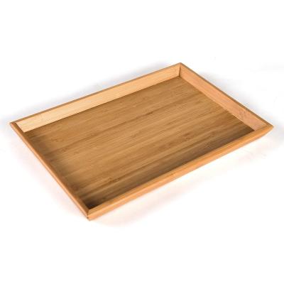 China Viable Serving Tray - Decorative Bathroom Kitchen Cutlery for Coffee, Food, Breakfast, Dinner, Afternoon Tea (Wood Color) for sale