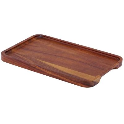 China BAMBOO Factory Custom Wooden Rectangular Tray with Raised Edges for Cheese, Bread, Sushi, Holiday Snacks for sale