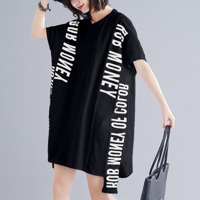 China Breathable 2022 Summer Wholesale Private Label Colors Custom Letter Printing Vintage Plus Size Women's T-shirts for sale