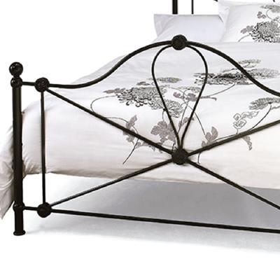 China Black Fashion Modern Design Simply Metal Full Size Iron Bed Frame Modern King Size Double for sale