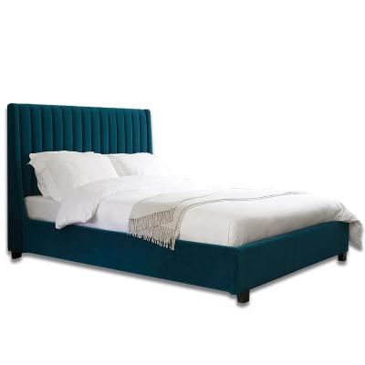 China Luxury Upholstered Storage Bed Polyester Lift King King Bed With Storage for sale