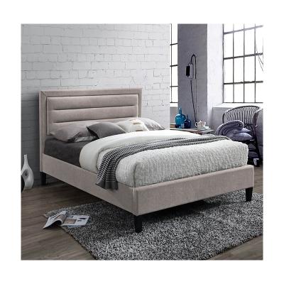 China Industrial High Quality Luxury Fabric Bed High Quality Headboard Furniture Double Bedroom Bed Designs Upholstered Bed for sale