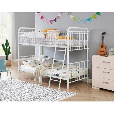 China Modern Custom Made Home Murphy Children Furniture Double Bunk Metal Steel Frame School Bed For Kids for sale