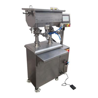 China Beverage Double Heads Piston Liquid Paste Filling Machine Cosmetic Cream Bottle Filling Machine for sale