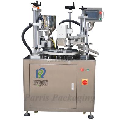 China Semi-automatic Beverage Toothpaste Tube Piston Filling Machine for sale