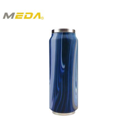 China 24oz Thermos Flask PORTABLE Stainless Steel Insulated Water Bottle with Straw Hot Marble for sale