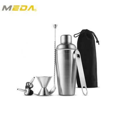 China Stainless Steel Backed Cocktail Shaker For Bar Or Party Mixing Wine And Martini Shaker for sale