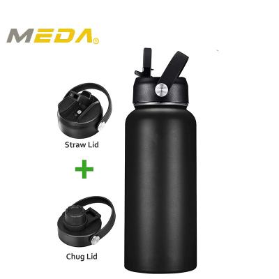 China 32 oz PORTABLE Stainless Steel Thermos Double Insulated Leak Proof Water Bottle Bottle With Changeable Lid for sale