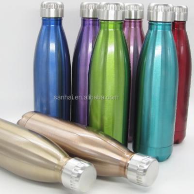 China 17 oz BPA Free Stainless Steel Vivid Free Colored Double Wall Vacuum Insulated Cola Bottle for sale