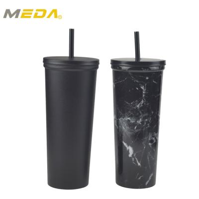 China 24 oz Vacuum Water Bottle Wholesale Insulated Wide Mouth Stainless Steel Tumblers Viable With Straw for sale