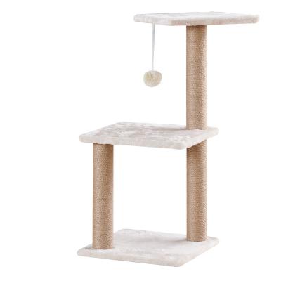 China Small Viable Cat Tree Interactive Toy Cat Scratch Board Solid and Durable Cat Climbing Frame for sale