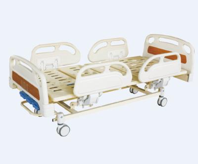 China EMM-B-04 Five Function Hospital Room Five Function Hospital Bed Sets Linear Lifting Advance Electric White Steel Material ABS for sale