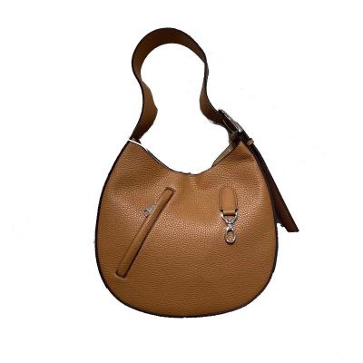 China Fashion 2023 Factory Price PU Leather Shoulder Bags Tote Underarm Shoulder Bags Custom Vegan Leather Handbag for Women hobo saddle bags for sale