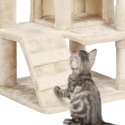 China Sustainable Eu Standard For Hot Sale Environment Friendly Vinyl Customized Toysluxury Pet Products Cat Tree With Sisal Pillar Inclusion for sale