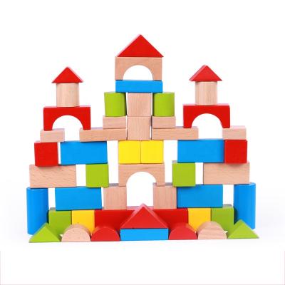 China DIY TOY Wholesale Educational Kid Toy Children's Wooden Blocks and Wood Building Blocks for sale