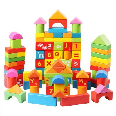 China DIY TOY Safety and Non-Toxic Food Grade Wooden Constituent Blocks Indoor Play Toys for Young Boys for sale