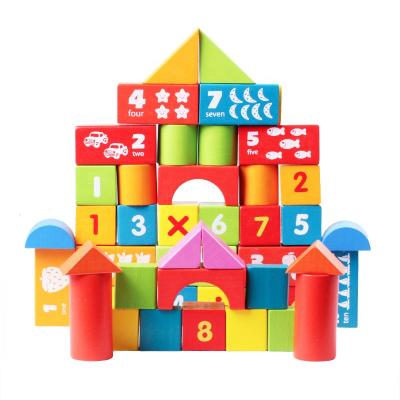 China DIY TOY Wood Toys High Quality World Large Wooden Animal Building Blocks for Children Toys Educational Toys for sale