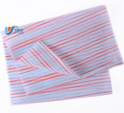 China Disposable High Quality 100% Nylon Bandage Body Scrub Towel Exfoliating Back Massage Shower Towel Scrub Bath Towel for sale