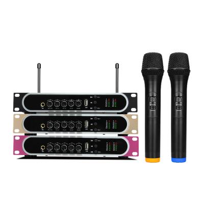 China BT/echo/music UHF microphone S-105L karaoke microphone Bth USB wireless microphone for sale