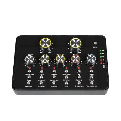 China Baobaomi V10 Mixer Live Steam/Singing/External Phone Karaoke Recording Professional Sound Card Module For PC for sale