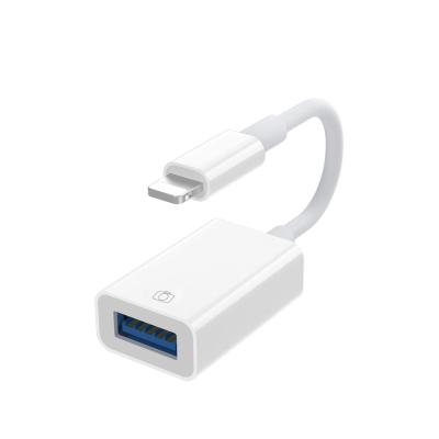 China High Quality Camera IOS Camera Use USB 3.0 Lightning Transfer Connector Lightning To USB Adapter For Phone for sale