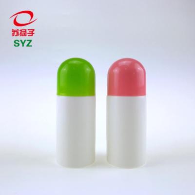 China Pharmaceutical 55ml HDPE Plastic Liquid Bottle Pharmaceutical With Sponge Applicator for sale