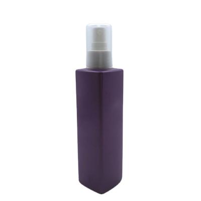 China Personal Care 230ml Square PET Plastic Liquid Spray Bottle For Cosmetic Lotion for sale