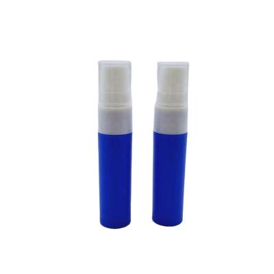 China Blue Plastic Mini Pocket Cosmetic Packaging 5ml Lotion Pen Perfume Shape Liquid Lotion Bottle With Pump Airless Spray for sale