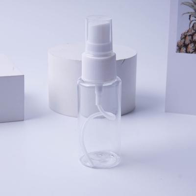 China Wholesale Clear Empty Flat Cosmetic Packaging Shoulder Spray Bottle 70ml PET+PCR Spray Bottle Cosmetics for sale