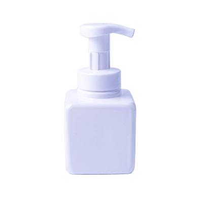 China Factory Direct Sale 300ml PET Foam Hand Sanitizer Foam Lotion Packaging Foam Cleanser Square Pump Plastic Bottle for sale