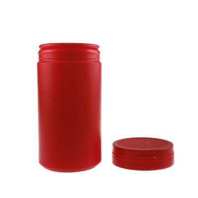 China food & Red Pharmaceutical Beverage Packaging 350 ml PS Skin Care Oil Jars Plastic Pull-Ring Cap for sale