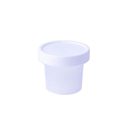 China 200/400ML PP Food Translucent Frosted Plastic Cups For Pudding Ice Cream Ream With Screw Plastic Lid for sale