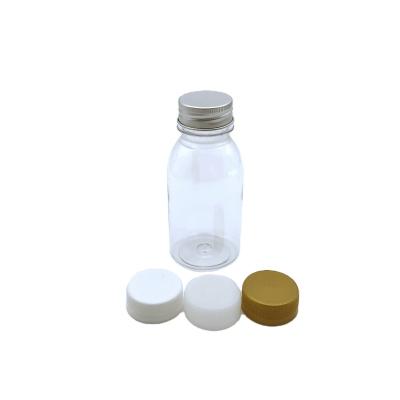 China food & Clear Square Plastic Beverage Packaging 250ml Pet Medicine Syrup Mineral Water Juice Beverage Bottle for sale