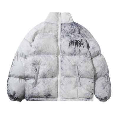 China Plus Size Winter High Street Warm Hip Hop Padded Bubble Stripper Jacket For Men for sale